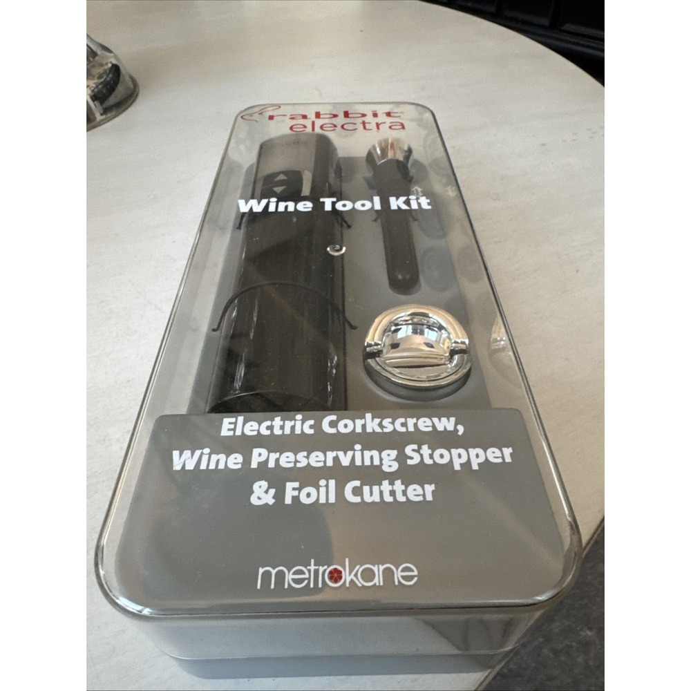 Rabbit Electra Automatic wine tool kit opener Metrokane corkscrew set electric - Picture 2 of 5